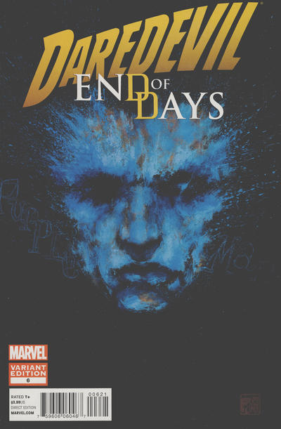 Cover for Daredevil: End of Days (Marvel, 2012 series) #6 ["Blue" Purple Man - David Mack]
