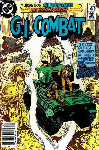 Cover for G.I. Combat (DC, 1957 series) #278 [Newsstand]