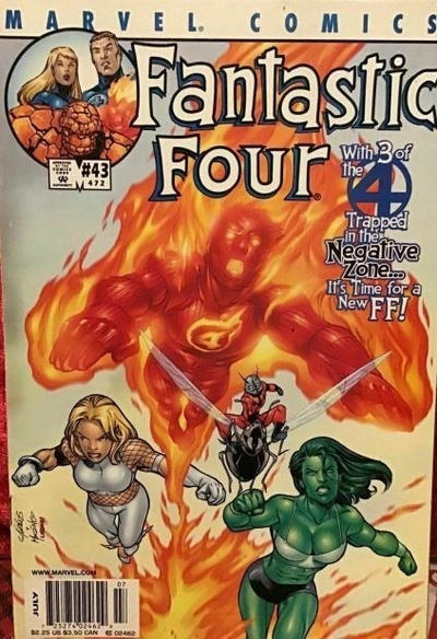 Cover for Fantastic Four (Marvel, 1998 series) #43 (472) [Newsstand]