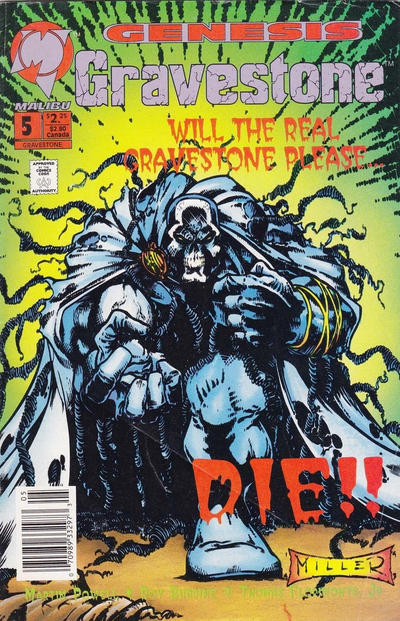 Cover for Gravestone (Malibu, 1993 series) #5 [Newsstand]