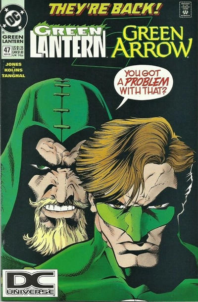 Cover for Green Lantern (DC, 1990 series) #47 [DC Universe Corner Box]