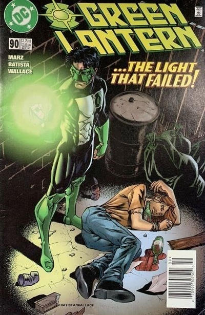 Cover for Green Lantern (DC, 1990 series) #90 [Newsstand]