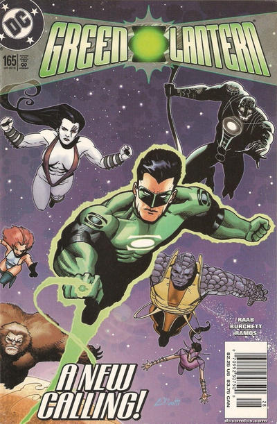 Cover for Green Lantern (DC, 1990 series) #165 [Newsstand]
