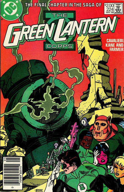 Cover for The Green Lantern Corps (DC, 1986 series) #224 [Canadian]
