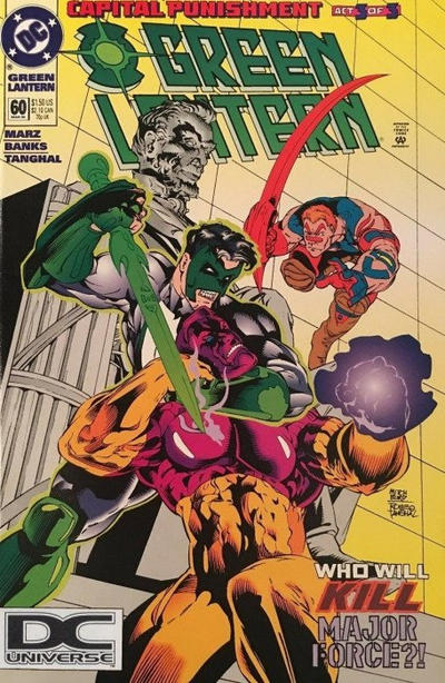 Cover for Green Lantern (DC, 1990 series) #60 [DC Universe Corner Box]