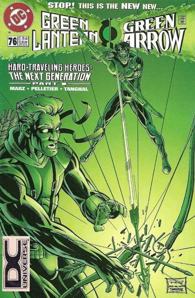 Cover for Green Lantern (DC, 1990 series) #76 [DC Universe Corner Box]