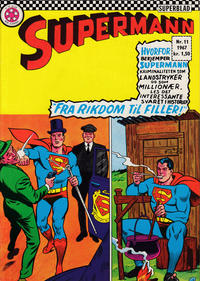 Cover Thumbnail for Supermann (Serieforlaget / Se-Bladene / Stabenfeldt, 1966 series) #11/1967