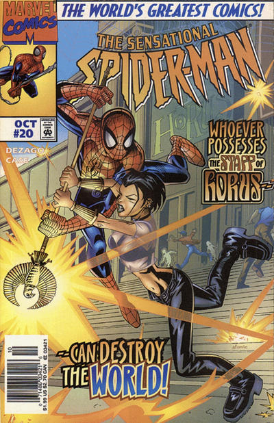 Cover for The Sensational Spider-Man (Marvel, 1996 series) #20 [Newsstand]