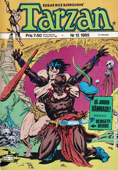 Cover for Tarzan (Atlantic Förlags AB, 1977 series) #12/1985