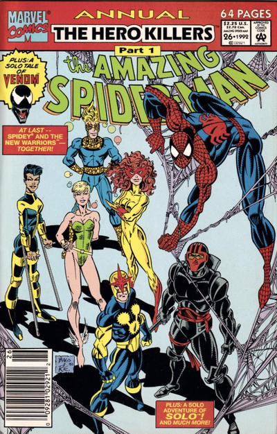 Cover for The Amazing Spider-Man Annual (Marvel, 1964 series) #26 [Newsstand]