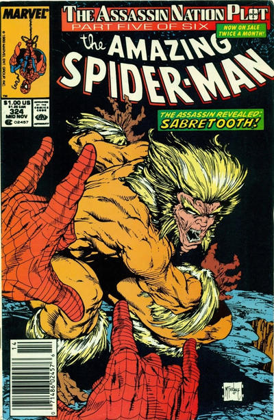 Cover for The Amazing Spider-Man (Marvel, 1963 series) #324 [Mark Jewelers]