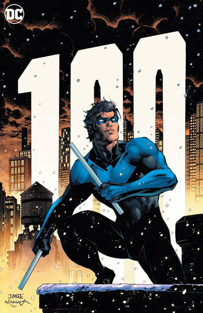 Cover for Nightwing (DC, 2016 series) #100 [Jim Lee & Scott Williams Cardstock Variant Cover]