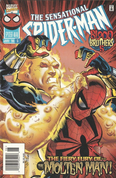 Cover for The Sensational Spider-Man (Marvel, 1996 series) #5 [Australian]