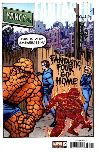 Cover for Fantastic Four (Marvel, 2023 series) #7 (700) [Jack Kirby Hidden Germ]