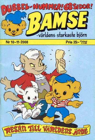 Cover for Bamse (Egmont, 1997 series) #10-11/2008