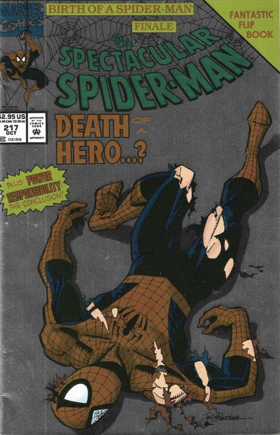 Cover for The Spectacular Spider-Man (Marvel, 1976 series) #217 [Flipbook] [Newsstand]