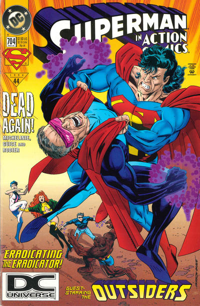 Cover for Action Comics (DC, 1938 series) #704 [DC Universe Corner Box]