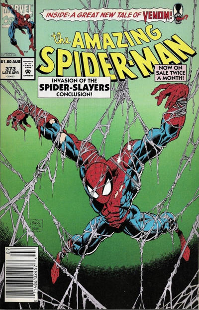 Cover for The Amazing Spider-Man (Marvel, 1963 series) #373 [Australian]