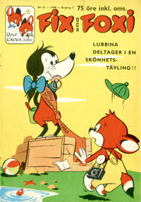Cover Thumbnail for Fix och Foxi (Förlagshuset Norden, 1958 series) #21/1960