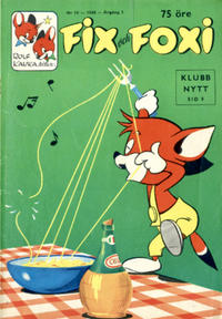 Cover Thumbnail for Fix och Foxi (Förlagshuset Norden, 1958 series) #10/1960