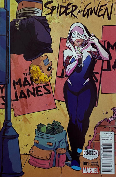 Cover for Spider-Gwen (Marvel, 2015 series) #1 [Variant Edition - Paris Comic Con Exclusive - Erica Henderson Cover]