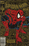 Cover for Spider-Man (Marvel, 1990 series) #1 [Second Printing - Gold Edition w/ UPC]