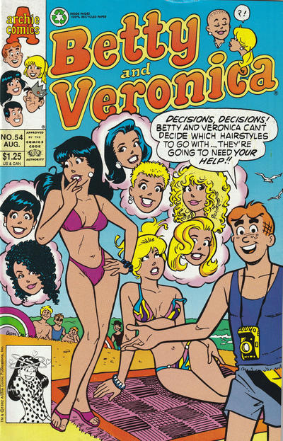 Cover for Betty and Veronica (Archie, 1987 series) #54 [Direct]