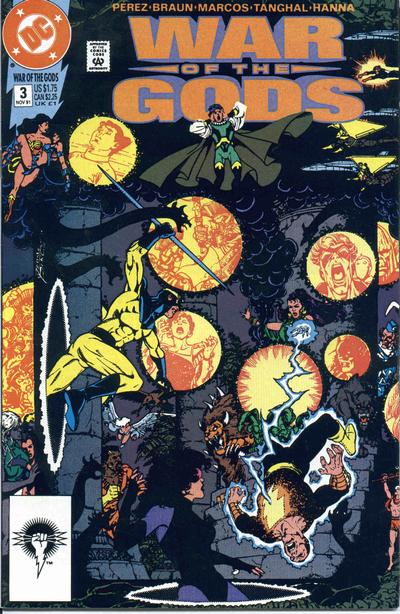Cover for War of the Gods (DC, 1991 series) #3 [Standard Edition] [Direct]