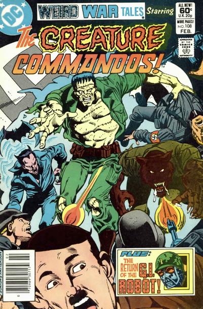 Cover for Weird War Tales (DC, 1971 series) #108 [Newsstand]