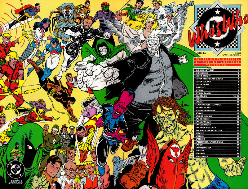 Cover for Who's Who: The Definitive Directory of the DC Universe (DC, 1985 series) #21 [Direct]