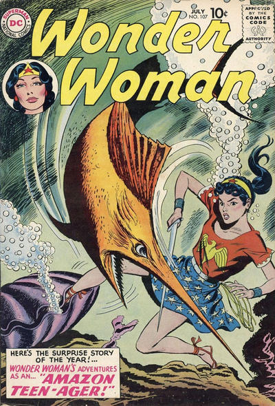 Cover for Wonder Woman (DC, 1942 series) #107