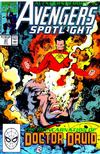 Cover for Avengers Spotlight (Marvel, 1989 series) #37