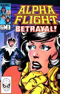 Cover for Alpha Flight (Marvel, 1983 series) #8 [Direct]