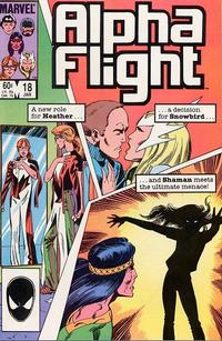 Cover Thumbnail for Alpha Flight (Marvel, 1983 series) #18 [Direct]
