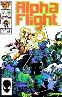 Cover Thumbnail for Alpha Flight (Marvel, 1983 series) #34 [Direct]
