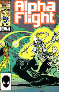 Cover Thumbnail for Alpha Flight (Marvel, 1983 series) #35 [Direct]