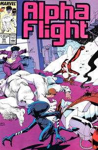 Cover for Alpha Flight (Marvel, 1983 series) #54