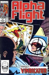 Cover for Alpha Flight (Marvel, 1983 series) #77