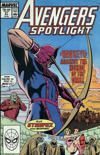 Cover Thumbnail for Avengers Spotlight (Marvel, 1989 series) #21 [Direct]