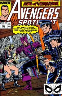 Cover Thumbnail for Avengers Spotlight (Marvel, 1989 series) #28 [Direct]