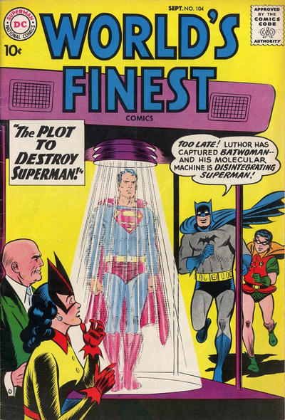 Cover for World's Finest Comics (DC, 1941 series) #104
