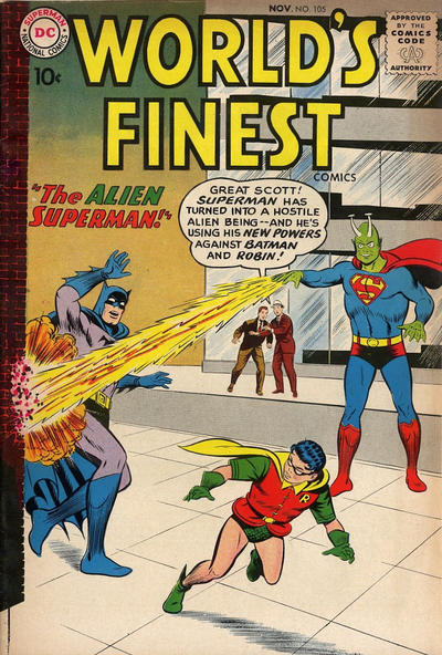 Cover for World's Finest Comics (DC, 1941 series) #105