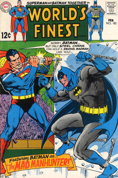 Cover for World's Finest Comics (DC, 1941 series) #182