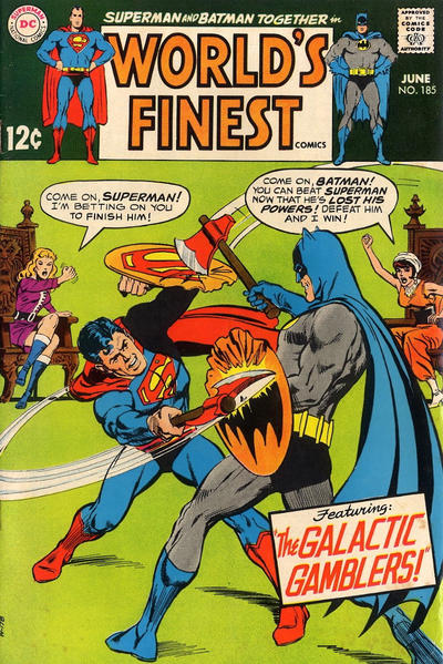 Cover for World's Finest Comics (DC, 1941 series) #185