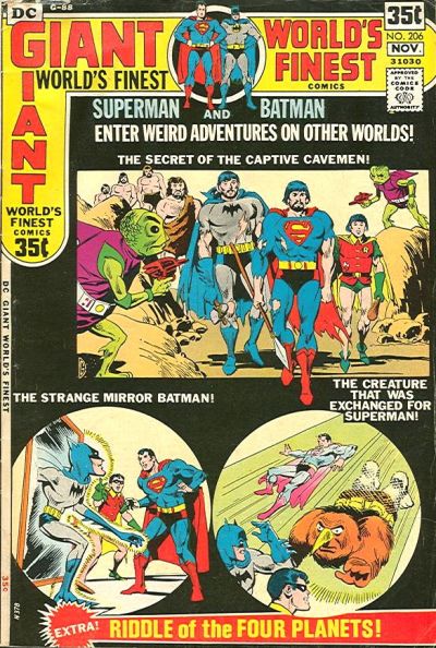 Cover for World's Finest Comics (DC, 1941 series) #206