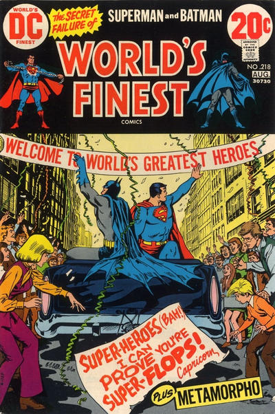 Cover for World's Finest Comics (DC, 1941 series) #218