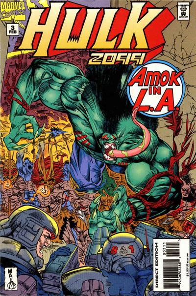 Cover for Hulk 2099 (Marvel, 1994 series) #3 [Direct Edition]