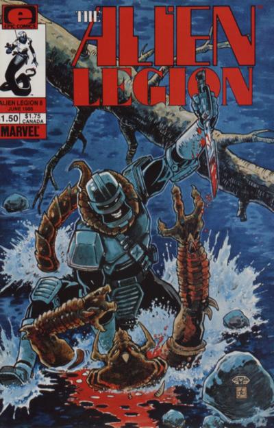 Cover for Alien Legion (Marvel, 1984 series) #8