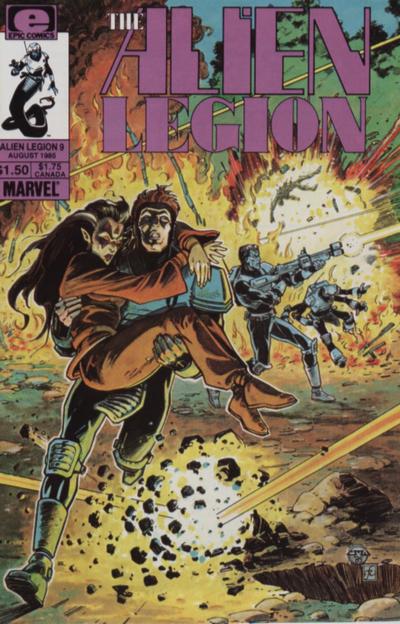 Cover for Alien Legion (Marvel, 1984 series) #9
