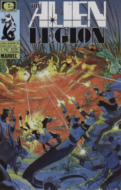 Cover for Alien Legion (Marvel, 1984 series) #18